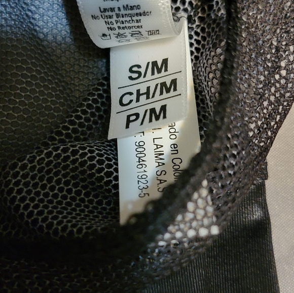 Black Floral Mesh Teddy Bodysuit Lingerie Small Medium - Picture 7 of 8